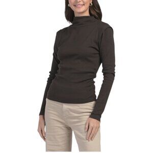 MICHAEL STARS Made In Usa Denise Mock Neck Tee